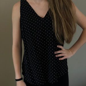 NWT Old Navy Polka Dot Sleeveless Shirt / XS